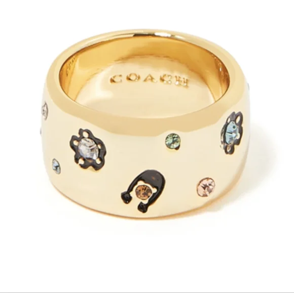 Coach Gemstone Inlay Ring - Picture 1 of 5
